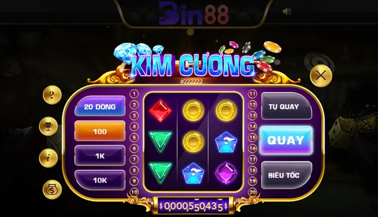Trải Nghiệm Game Nhanh Kim Cương Tại Bin88 Với Những Cơ Hội Thắng Cược Cực Lớn