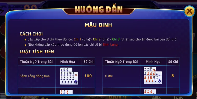 Mậu Binh Tại Bin88 Trò Chơi Xếp Bài Đẳng Cấp Với Tỷ Lệ Thưởng Khủng