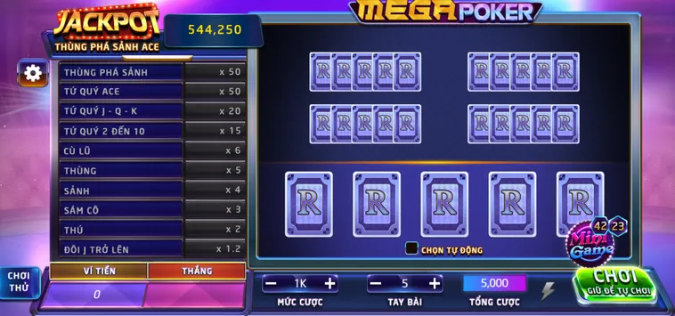 Siêu Phẩm Mega Poker Tại Bin88 Cơ Hội Săn Thưởng Lên Tới 50 Tỷ Đồng