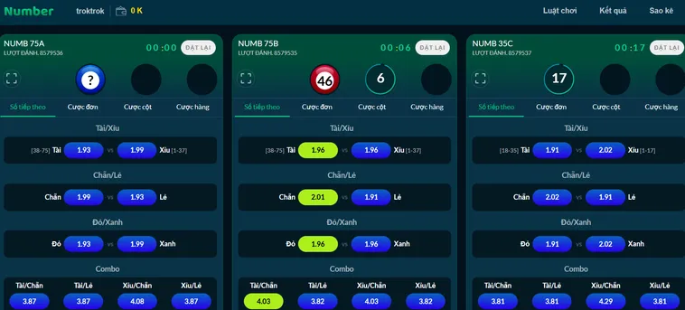Trải Nghiệm Đỉnh Cao Cùng Quay Số Numbers Game 2 Tại Nhà Cái Bin88