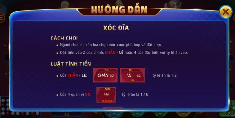 Xóc Đĩa Tại Bin88 Sân Chơi Cá Cược Huyền Thoại Với Tỷ Lệ Ăn Thưởng Khủng